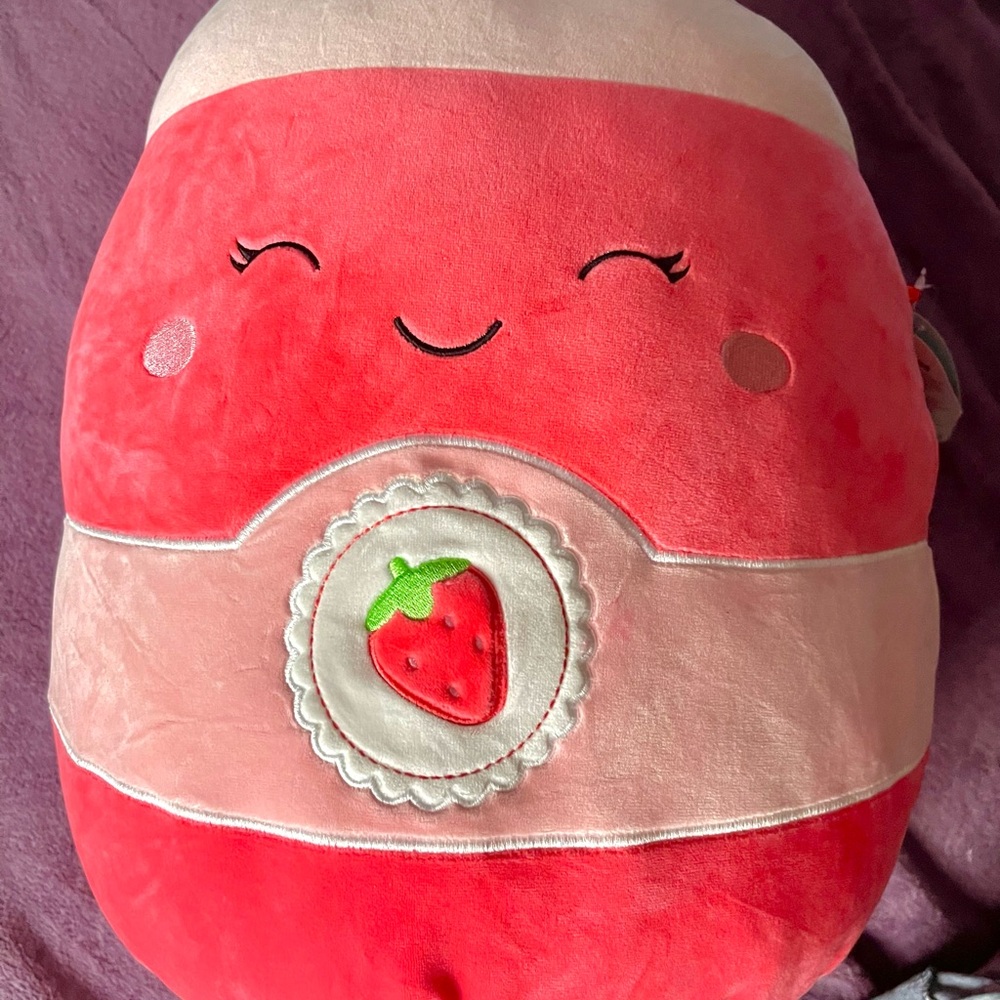 Cute Janna Squishmallow Strawberry Plush Toy